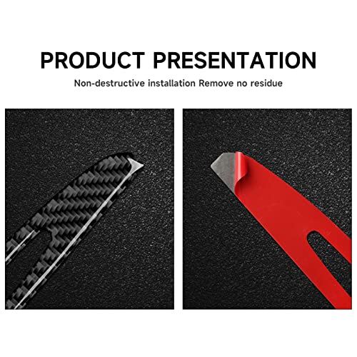 Image of Car Cup Holder Decor Cover Decals for 2011-2014 Chrysler 300 / 300C / 300S / Limited /Base Accessories Carbon Fiber Interior Stickers