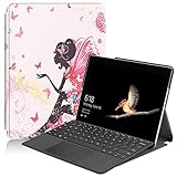 Surface Go 2 2020 Case, Gylint Slim Fit Leather Smart Case Cover with Pencel Holder for Microsoft...