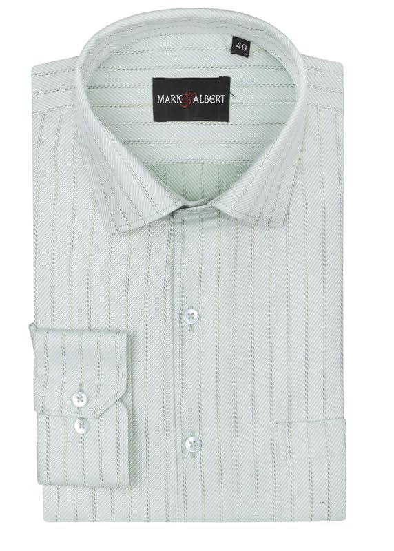 Image of Men's Striped Cotton Formal Shirt