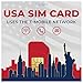 Produktbild travSIM USA SIM Karte | 50GB Mobile Daten mit 4G/5G Geschwindigkeit | Unbegrenzte Nationale Anrufe & SMS für die USA | Gültig für 10 Tage