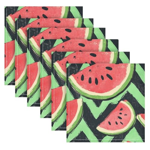 Set de 4 servilletas de tela ALAZA multicolor 20x20 pulgadas miniatura 6