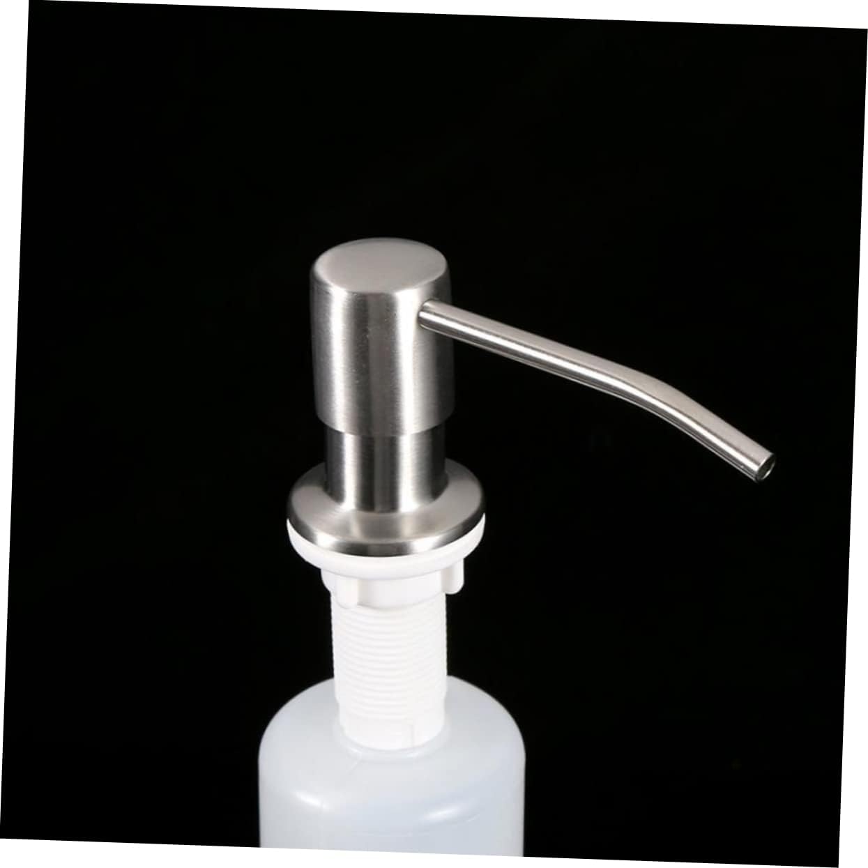 2pcs White Soap Dispenser for Kitchen and Bathroom Reusable Sink Liquid Soap Pump Bottle Easy to Install Cleanser Essence Dispenser for Washbasin Use