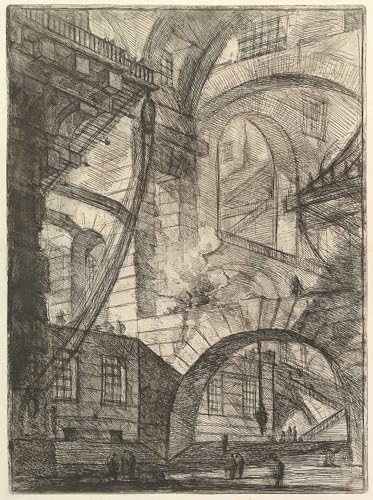 Tableau Carceri d'Invenzione Piranesi - Impression Murale 60x90cm