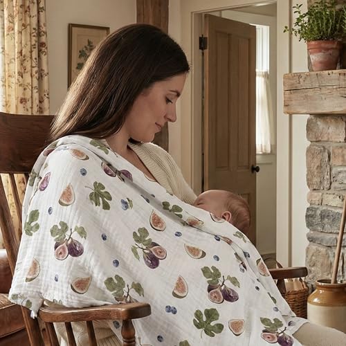 Image of GLLQUEN BABY Muslin Swaddle Blankets for Newborns, Large 40''x38'', 3-Pack | 3Pk, 100% cotton, ultra soft and breathable, gentle on sensitive newborn skin, Multi-use as swaddle wrap, receiving blankets