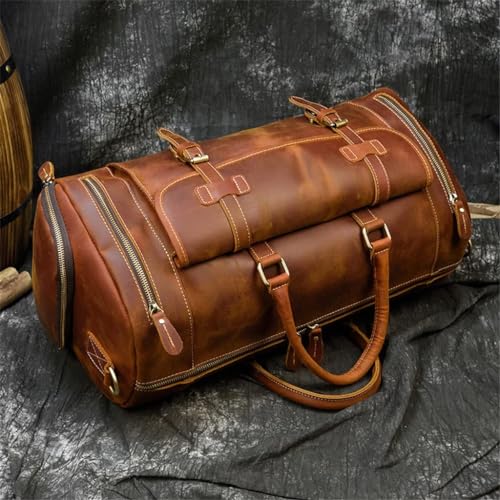 Handbags For Men Leather Travel Duffles Travelling Shoulder Laptop Bags Real Cow Skin Hand Luggage Bags4