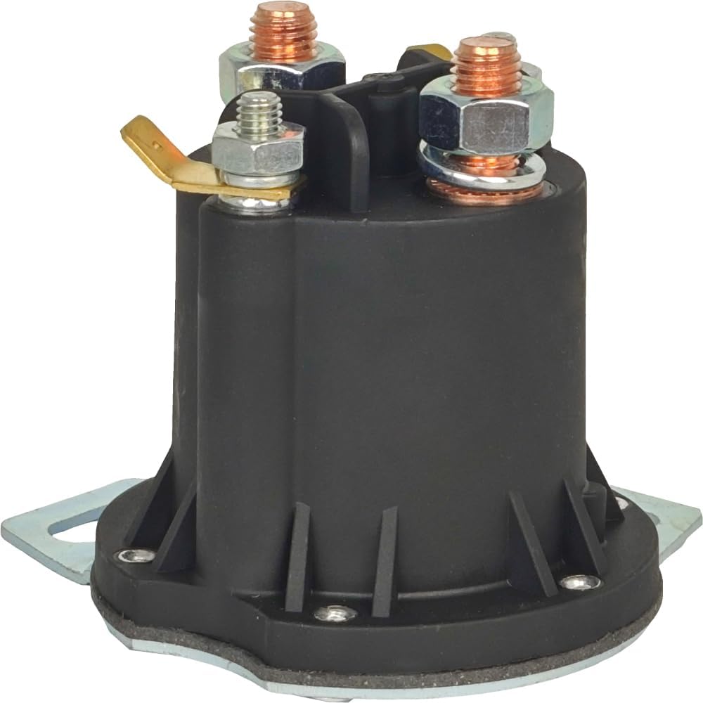 XYZIL 12V 4 Terminal Starter Solenoid 684-1241-212 684-1241-212-02 Compatible with Trombetta DC Contactor Relay Switch