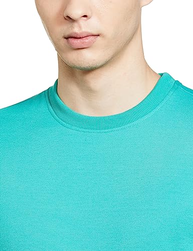 Image of The Indian Garage Co Men Regular Fit Solid Crew Neck Overhead Sweatshirt