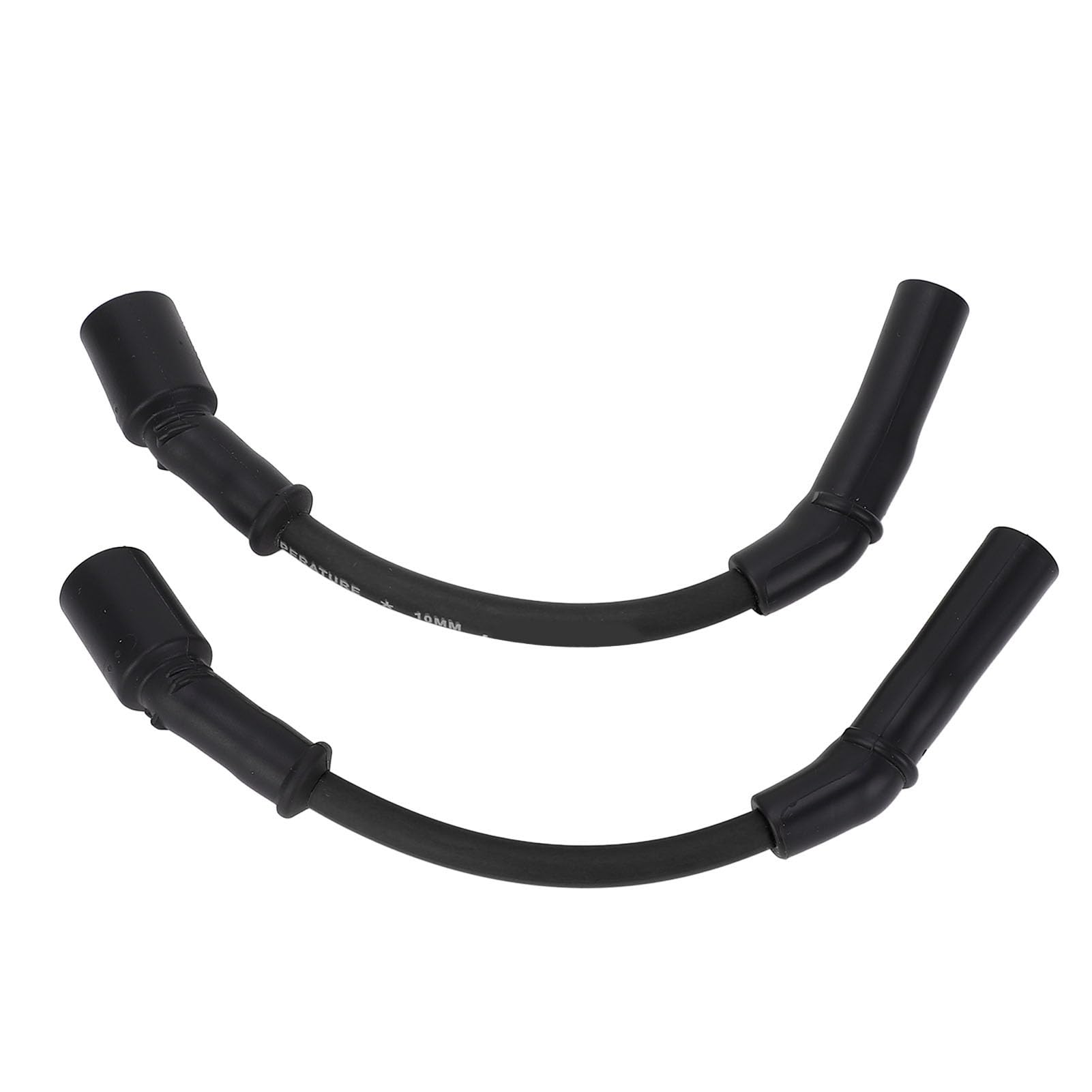 2 Pcs 10,4 Mm Filo per Candele Set Kit di Filo di Accensione a Spina Ad Alta Efficienza per Macchine in Serie XB9 XB12 (Nero)