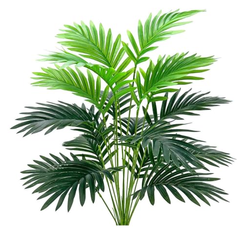 Image of Artificial Areca Palm for Home Decor | Office Decor | Gifting | 58.4 cm Short Ornamental Plant | 12 Leaves | Natural Looking Indoor Plant Plastic (Pack of 1)