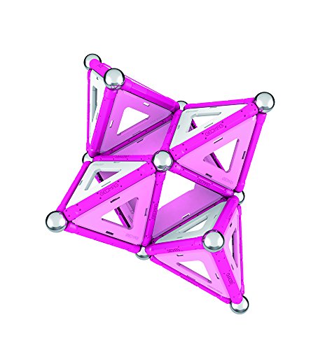 Geomag - Pink - 68-Piece Magnetic Building Set, Certified Stem Construction Toy, Safe For Ages 3 And Up #TOP6