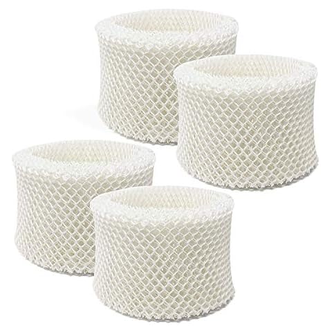 Lemige 4 Pack Humidifier Wicking Filters Compatible with Honeywell HC-888, HC-888N, Filter C, HCM-890, HEV-320 Series, Compatible with Duracraft DCM-200, DH-890 Cover