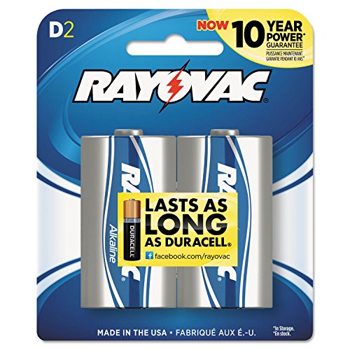 Rayovac Alk D Card 2pk
