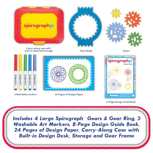 image for Spirograph Jr. — Jumbo Sized Gears Classic Retro Toy For Spiral Draw