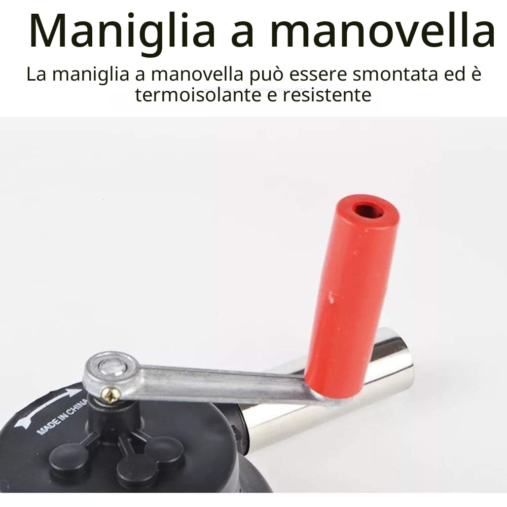 Soffiatori a manovella,Ventilatore manuale per barbecue ， Ventilatore per barbecue ， Adatto per cucinare all'aperto, barbecue, camino