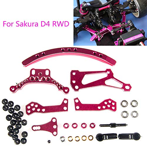 Sakura D4 RWD Aluminum Slide Track Steering EP RC Cars Touring