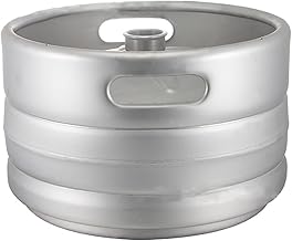 Stainless Steel Growler Keg,Stainless Steel Beer Keg,Portable Stainless Steel Beer Keg for Home Brew,Crafting and Draft Beer for Home Brew Hotel Bar Pub,15L