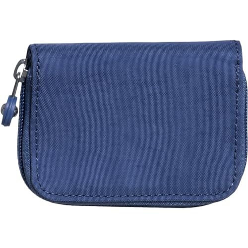 Kipling Womens Women's Tops Wallet, Compact, Practical, Nylon Travel Card Holder Small Wallet, Polar Blue, 3 L x 4 H 1 D US3