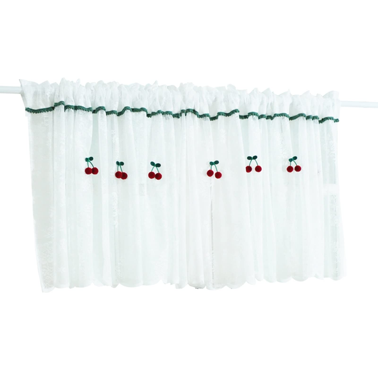 Rideaux transparents dentelle | Idéal pour petite fenêtre de chambre ou de cuisine