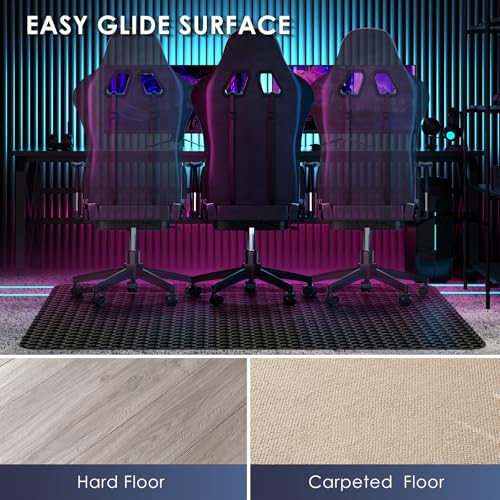 Image of Vicwe Office Chair Mat for Carpet, 72 inch x 46 inchAnti-Slip Waterproof Floor Protector Desk Chair Mat for Rolling Chairs, Heavy Duty Chair Mat with Studs,Easy Glide Floor Mat for Home,Gaming