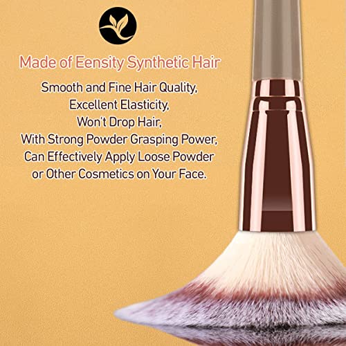 Image of Foundation Makeup Brush, Double Ended Makeup Brushes for Blending Liquid Powder, Concealer Cream Cosmetics, Blush brush B02-Brown, 1 - Pcs
