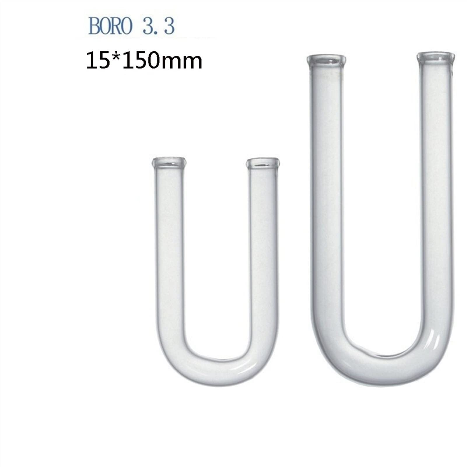 10 Tubes De Livraison En Verre Coudés 90° BENECREAT - 10.9cm X 5.3cm Pour Laboratoire Et Création
