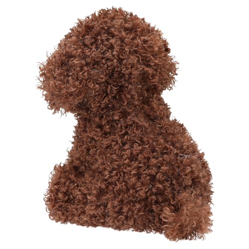 Depesche 13862 TOPModel Fur Ever Friends - Kuscheltier Hund Cody, mit lockigem Fell in Dunkelbraun, ca. 16 cm großes Plüschtier