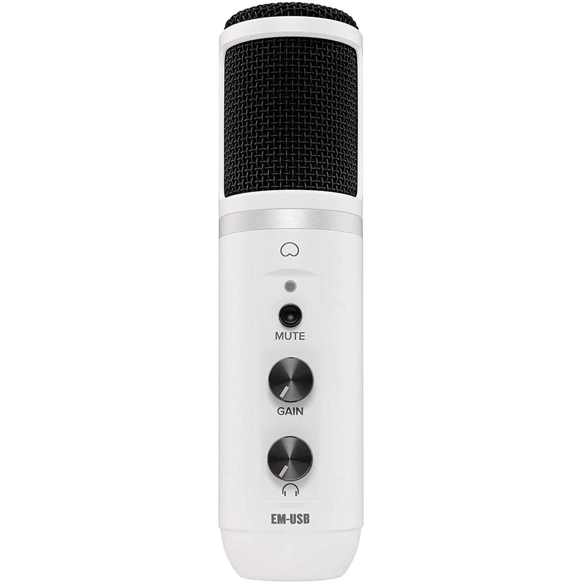 Mackie EM-Series, Limited Edition White USB Condenser Microphone (EM-USB-LTD)
