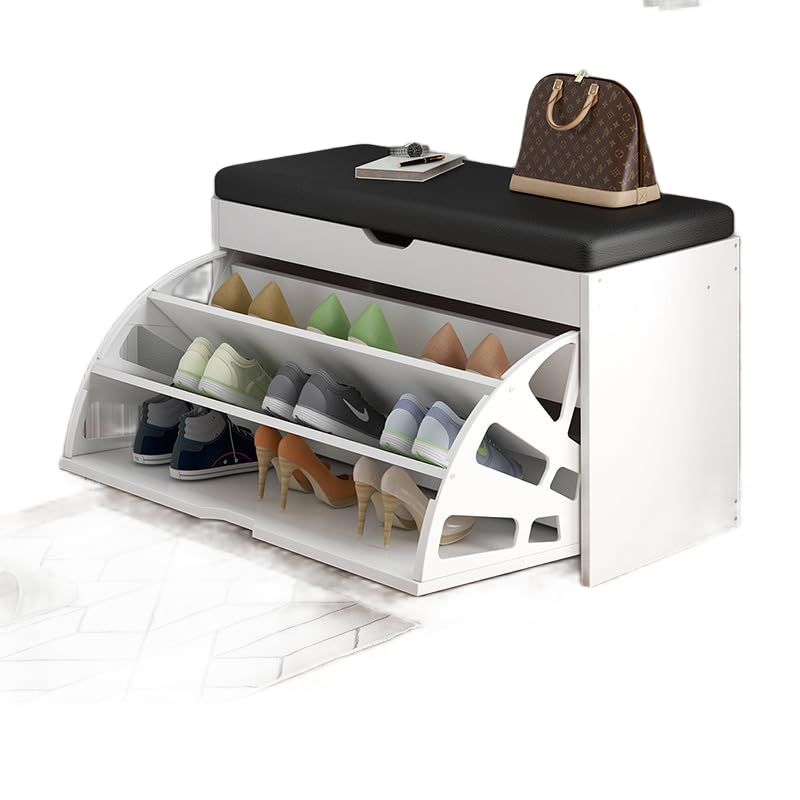 Amazon.co.jp: 玄関ベンチ下駄箱 2 in 1 収納ベンチ シューズ