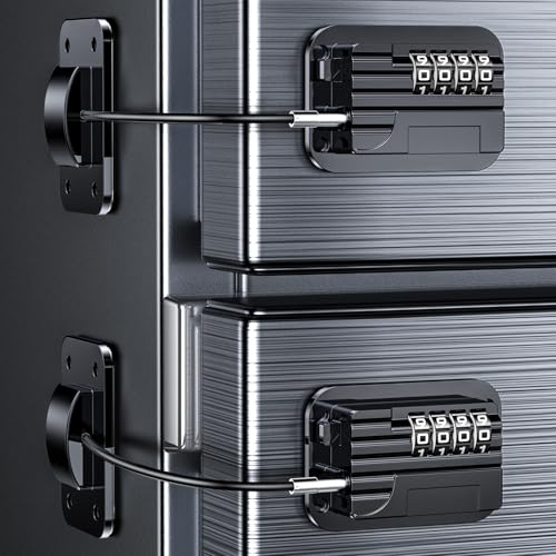Serrures de Réfrigérateur à Combinaison-Bloque Porte Frigo Sécurité enfant pour bébés, Enfants et Adultes - Cadenas Code Securite Frigo pour Convient...