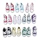 10 Paar 1/3 Puppe Segeltuchschuhe 3,0 Zoll Lang Rutschfeste Puppenstiefel Dollfie Sneakers Geschenkset
