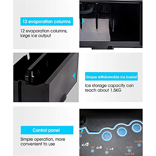 Eismaschine, tragbare Eiswürfelmaschine, Zähler, automatische elektrische Eismaschine mit Eisschaufel, für… – Bild 7