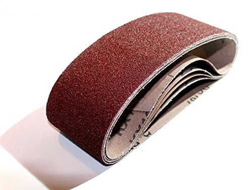 200 pezzi di tessuto Nastri abrasivi 75 X 533, per levigatrice a nastro – grano 60/carta vetrata/Nastri abrasivi