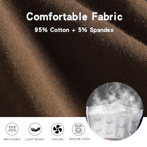 Men’s Underwear Boxer Brief Multicolor Cotton Stretch Cotton Flat Front Underpants for Men3