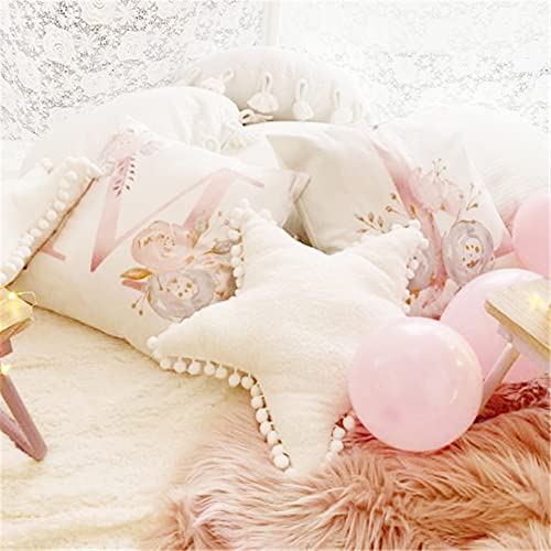 Jianeexsq Creative Star Pillow Home Decorative White Star Plush Stuffed Pillow Cushion (White) #TOP6