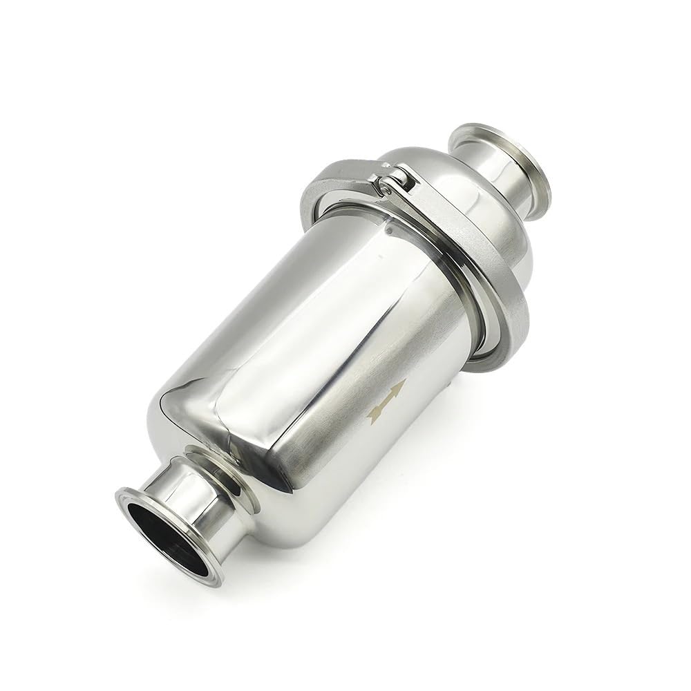 Crépine Tri Clamp Courte en Ligne en Acier Inoxydable SS304, adaptée à Une Virole de 51 mm, diamètre extérieur de 64 mm, Maille 300