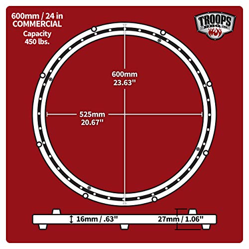 TROOPS BBQ Lazy Susan Bague de plateau tournant Matériel de roulement