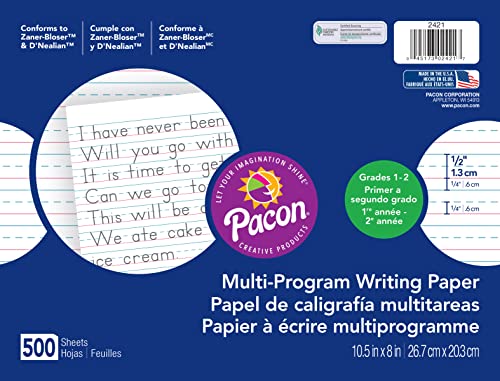 Pacon 2421 Multi-Program Handwriting Paper,...