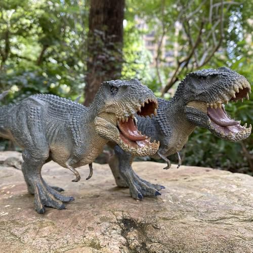 Image of Kong T-Rex Realistic Dinosaur Toy with Movable Mouth Textured Dinosaur Figure Prehistoric Animal Creatures Educational Toy for Kids & Adults