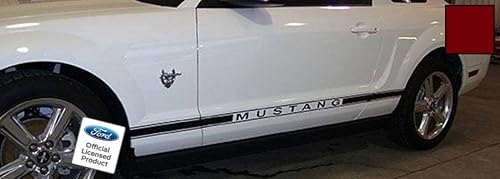 Miniatura 5 de Decal Mods Adhesivos de rayas laterales de puerta con panel basculante para Ford Mustang Negro (mate) - RH - CBM