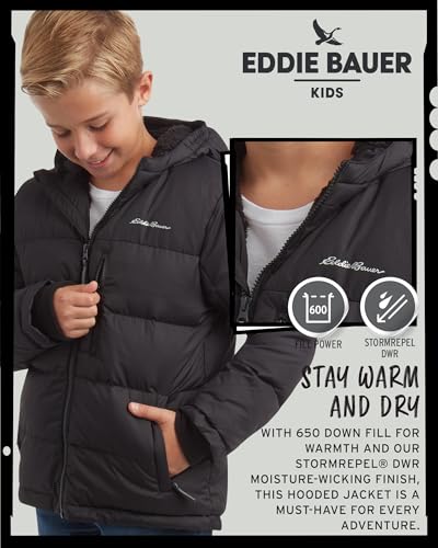 Eddie Bauer Boys' Winter Jacket - Heavyweight Quilted Down Jacket - Insulated Hooded Outerwear Coat for Boys (5-16) - Image 6