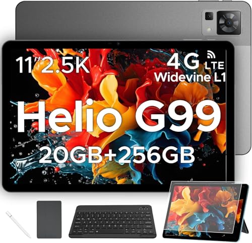 DOOGEE T35 Tablet con Teclado y Lapiz, Helio G99 Android 14 Tablet 11 Pulgadas, 20GB+256GB/2TB TF...