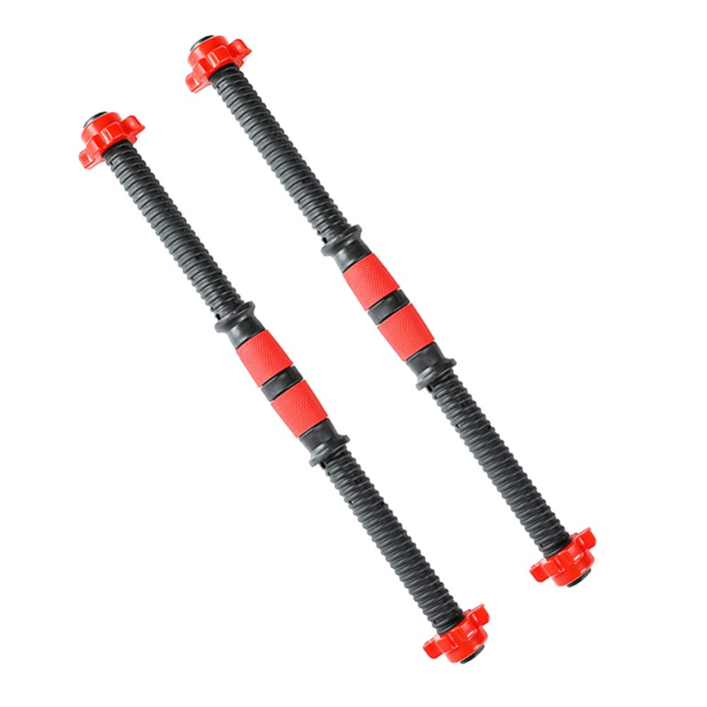 BESPORTBLE Pack of 2 Dumbbell Bars Handle Barbell Weight Lifting Spinlock Collar Set for Sport Workout Gym Training Random Color