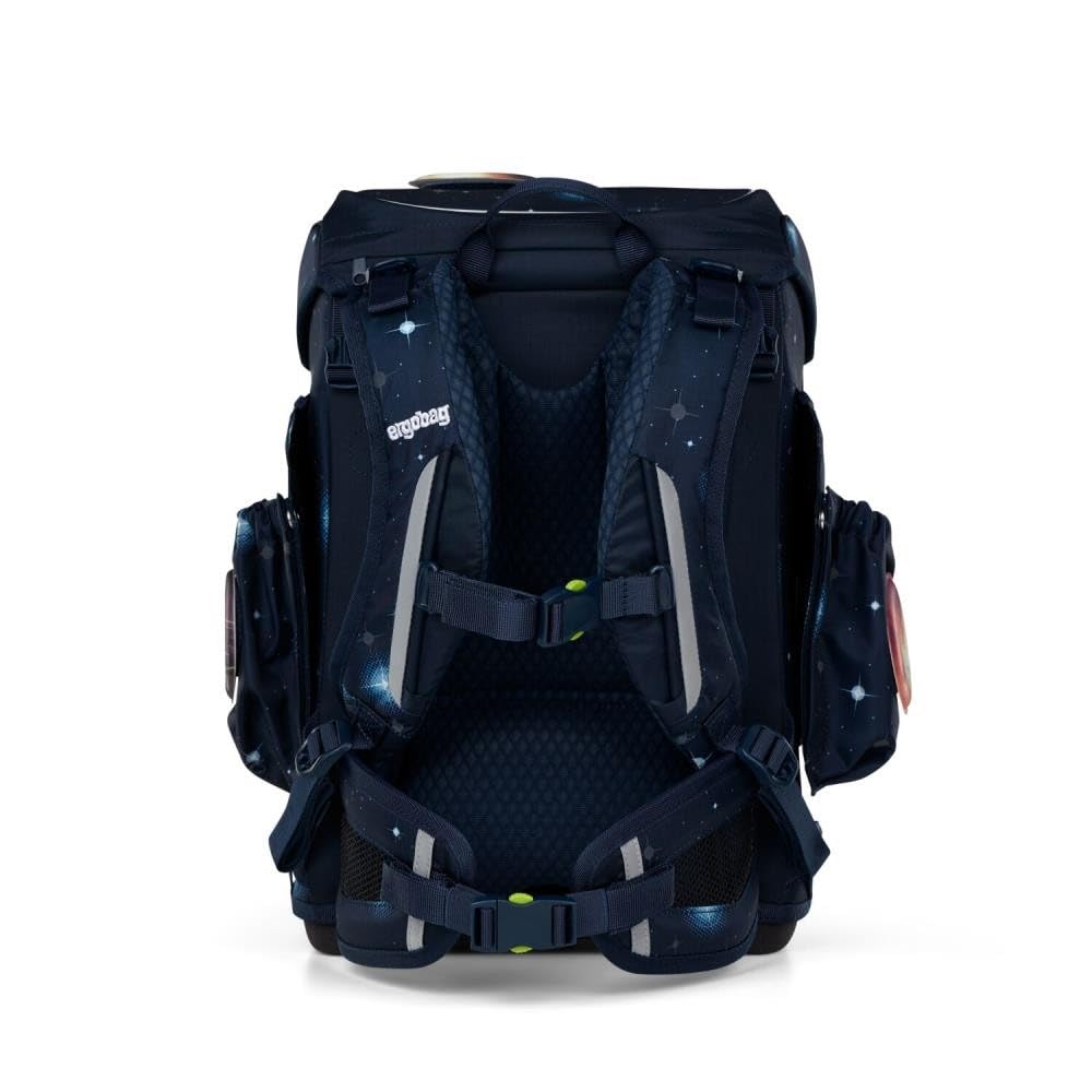 ergobag Cubo Light Jumbo Special Edition Schulranzen Set 7tlg. inkl. Fan-Box (KoBärnikus Galaxy Glow)