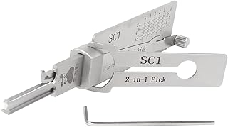 SC1 2 In 1 Hand Tool Set Hook & Pick Set Pick Tools Precision Decoder Kit for Civilian Use Maintenance Repair Tool