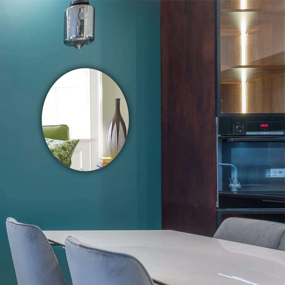Frameless Oval Bathroom Mirror - Lightweight & Stylish Shaving Décor