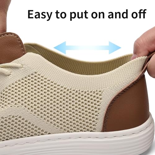 Mens Casual Dress Oxfords Shoes Wide Width Breathable Fashion SneakersLightweight Comfortable Mesh Walking Shoes4