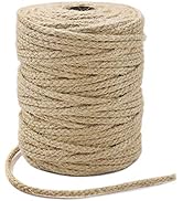 1 Roll Natural Jute Rope Thick Burlap Twine Fabric Cord For Crafts Gift Wrapping Packing Gardening Wedding Decor Light Brown