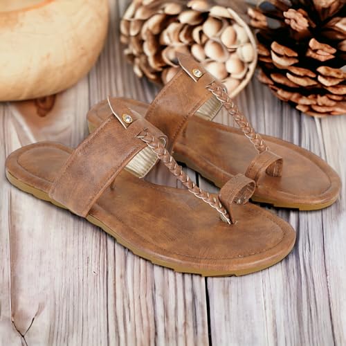 Image of IndieStide Heel Casual Flip Flops Slippers For Girls Women, Comfortable cushioned Chappals