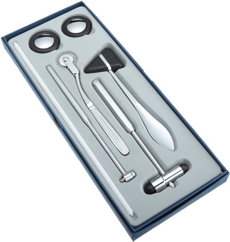 EMI Neurological Reflex Medical Hammer Hammer 5 Piece Set - Black