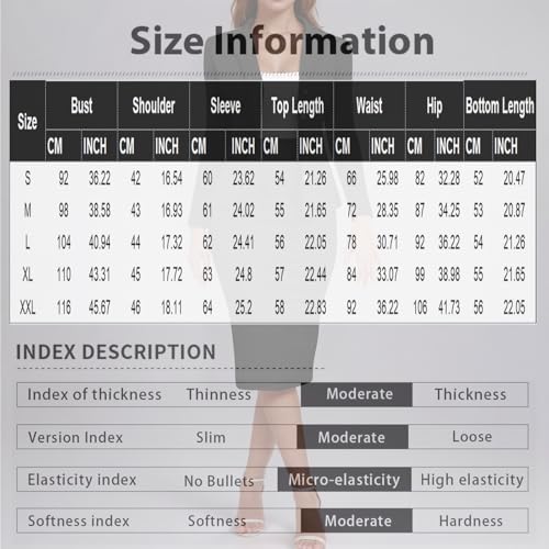 ZEFOTIM Pant/Skirt Suits for Women Dressy Business Blazers Solid Color Casual Short/Long Sleeve Two Piece Jackets3
